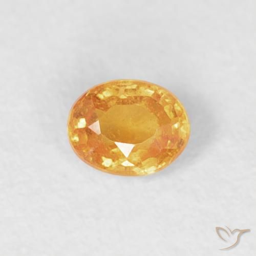 0.20ct Natürlicher Mittelorange Spessartit-Garn, Oval, VS-SI