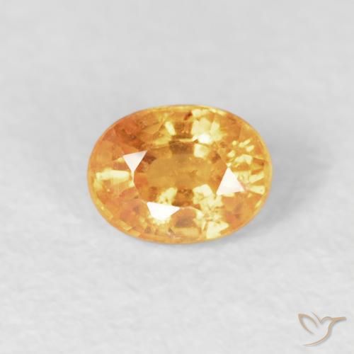0.29ct Natürlicher Mittelorange Spessartit-Garn, Oval, VS-SI