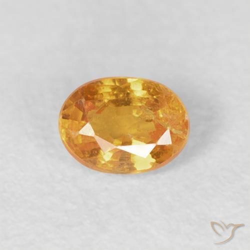 0.25ct Natürlicher Orange-Gold Spessartit-Garn, Oval, VS-SI