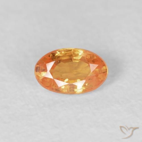 0.28ct Natürlicher hellorange Spessartit-Garn, Oval, VS-SI