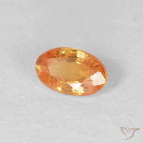 9,17 ctw natürlicher hellorange Spessartit-Garn, Oval, VS-SI