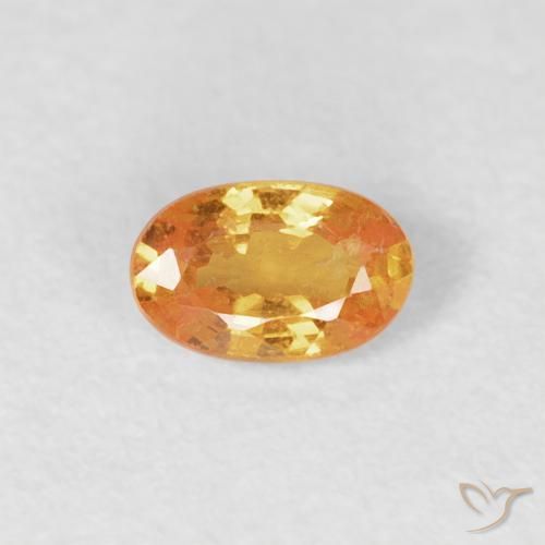 0.29ct Natürlicher Mittelorange Spessartit-Garn, Oval, VS-SI