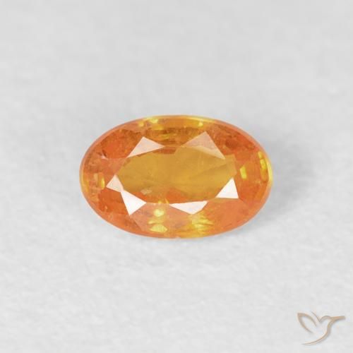 0.30ct Natürlicher Intensives Orange Spessartit-Garn, Oval, VS-SI