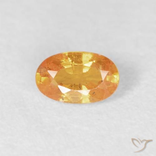 0.33ct Natürlicher Intensives Orange Spessartit-Garn, Oval, VS-SI