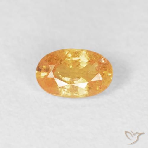 0.32ct Natürlicher Mittelorange Spessartit-Garn, Oval, VS-SI