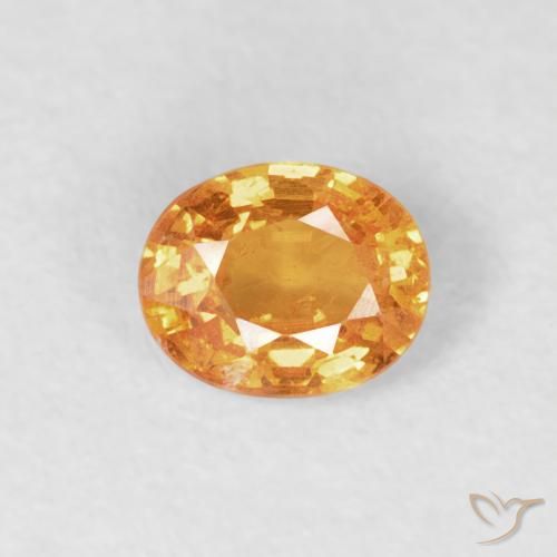 0.41ct Natürlicher Mittelorange Spessartit-Garn, Oval, VS-SI