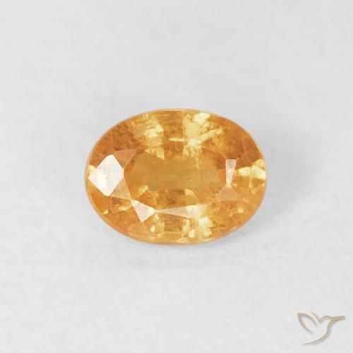 0.26ct Natürlicher Mittelorange Spessartit-Garn, Oval, VS