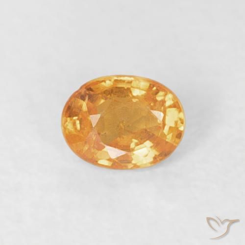 0.20ct Natürlicher Orange-Gold Spessartit-Garn, Oval, VS-SI