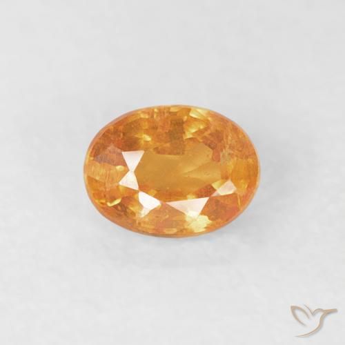 0.27ct Natürlicher Mittelorange Spessartit-Garn, Oval, VS-SI