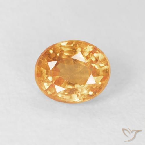 0.57ct Natürlicher Mittelorange Spessartit-Garn, Oval, VS-SI