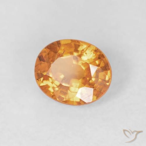 9,17 ctw natürlicher hellorange Spessartit-Garn, Oval, VS-SI