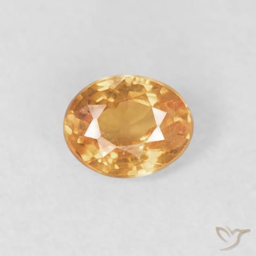 0.22ct Natürlicher hellorange Spessartit-Garn, Oval, VS-SI