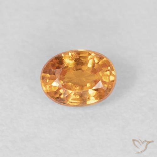 0.27ct Natürlicher Intensives Orange Spessartit-Garn, Oval, VS