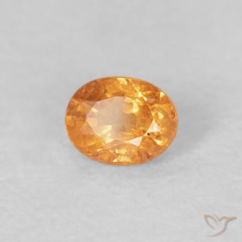 0.25ct Natürlicher Honig-orange Spessartit-Garn, Oval, VS