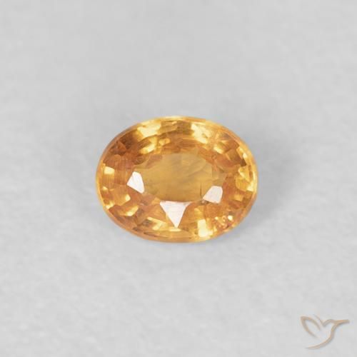 0.23ct Natürlicher Tigerorange Spessartit-Garn, Oval, VS