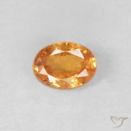 0.25ct Natürlicher Mittelorange Spessartit-Garn, Oval, VS
