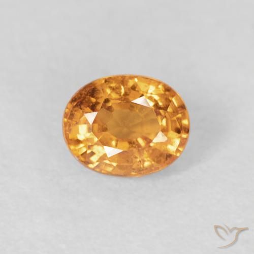 0.53ct Natürlicher Mittelorange Spessartit-Garn, Oval, VS