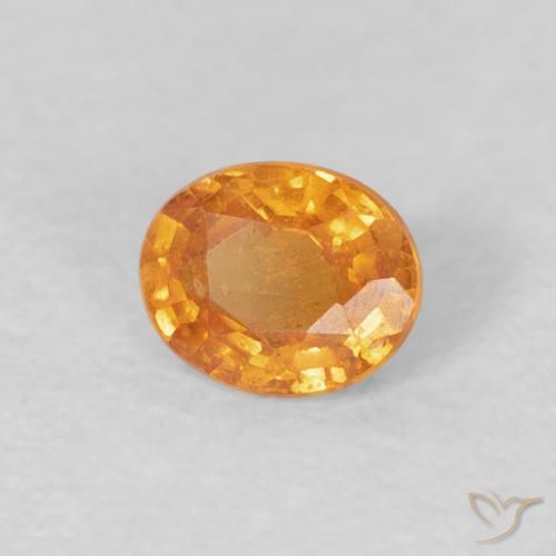 9,17 ctw natürlicher Aprikose Orange Spessartit-Garn, Oval, VS