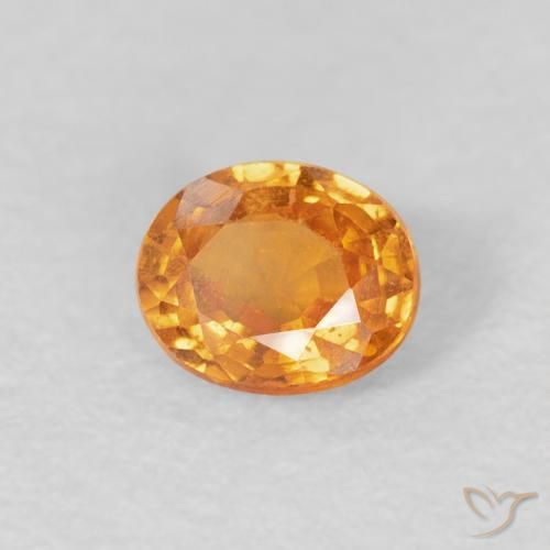 9,17 ctw natürlicher hellorange Spessartit-Garn, Oval, VS