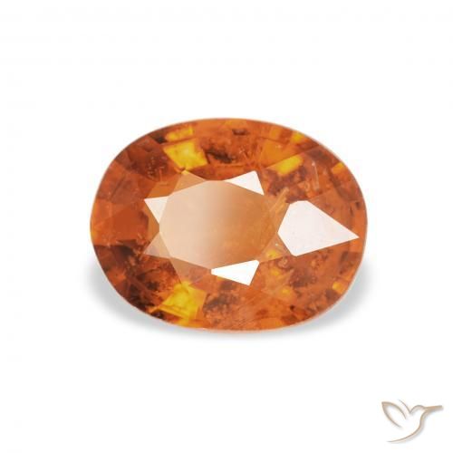 9,17 ctw natürlicher Medium Dark-Orange Spessartit-Garn, Oval, VS-SI