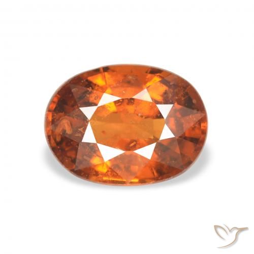 1.32ct tieforange Spessartit-Garn, Oval, VS-SI