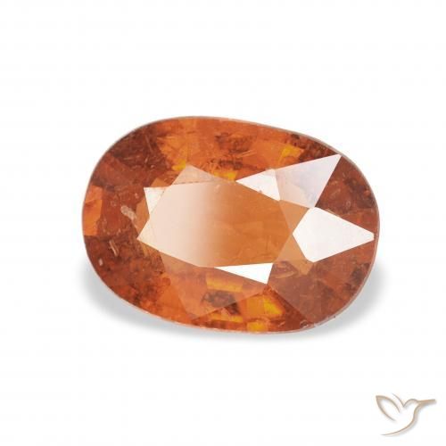 9,17 ctw natürlicher Medium Dark-Orange Spessartit-Garn, Oval, VS-SI