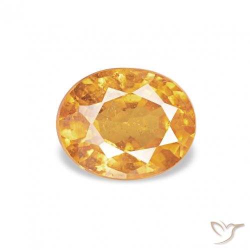 0.61ct Mittelorange Spessartit-Garn, Oval, VS