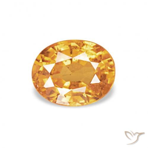 0.52ct Mittelorange Spessartit-Garn, Oval, VS