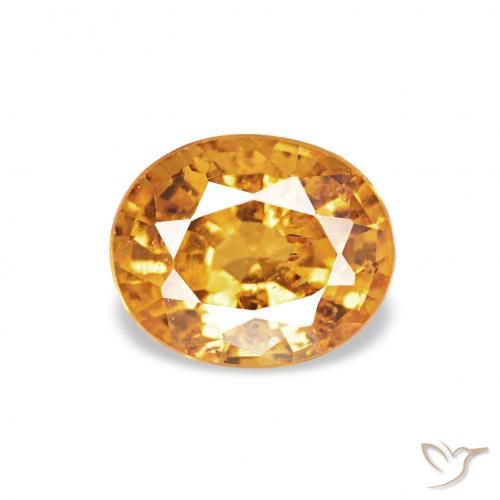 0.56ct Orange-Gold Spessartit-Garn, Oval, VS-SI