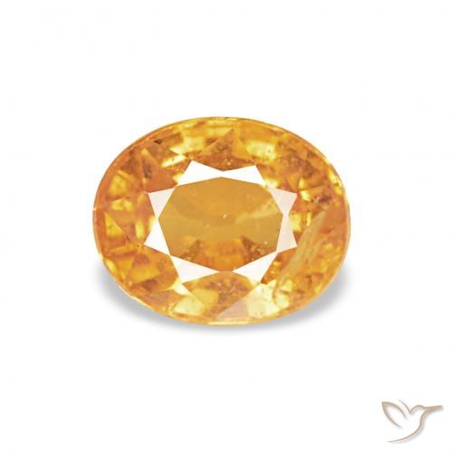 0.60ct Mittelorange Spessartit-Garn, Oval, VS-SI