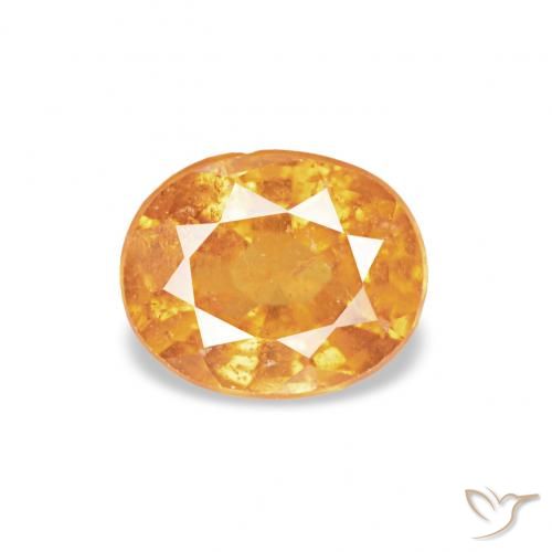 0.60ct Orange-Gold Spessartit-Garn, Oval, VS-SI