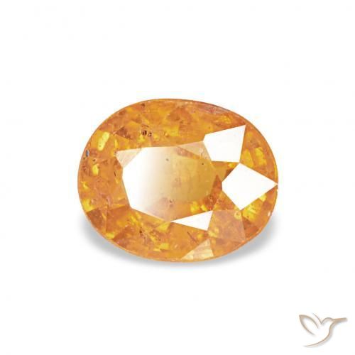 9,17 ctw natürlicher Orange-Gold Spessartit-Garn, Oval, VS-SI