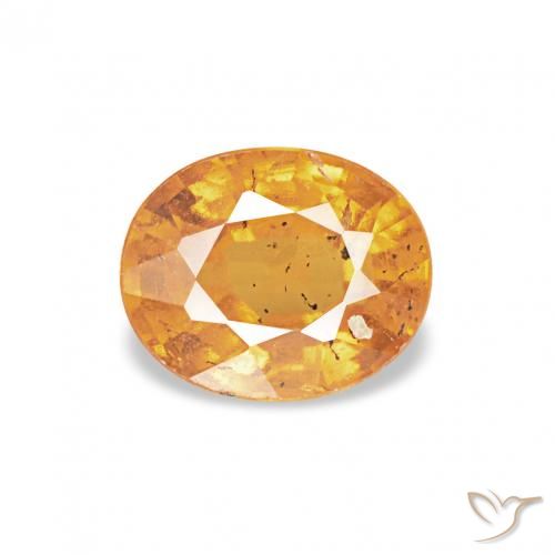 0.60ct Orange-Gold Spessartit-Garn, Oval, VS-SI