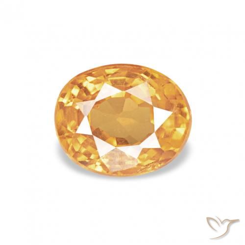 0.61ct Orange-Gold Spessartit-Garn, Oval, VS