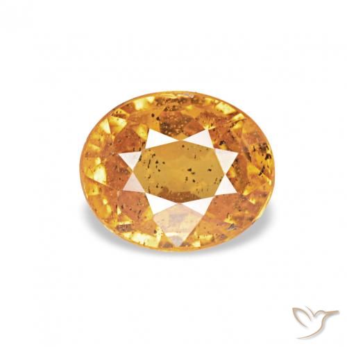0.62ct Orange-Gold Spessartit-Garn, Oval, VS-SI