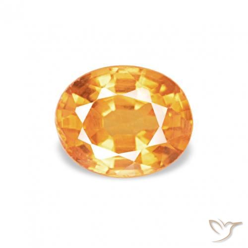 0.55ct Mittelorange Spessartit-Garn, Oval, VS-SI