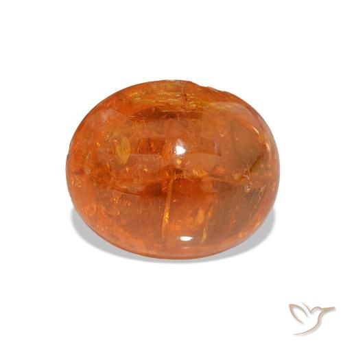4.80ct Warmes Orange Spessartit-Garn, Oval, Transparent