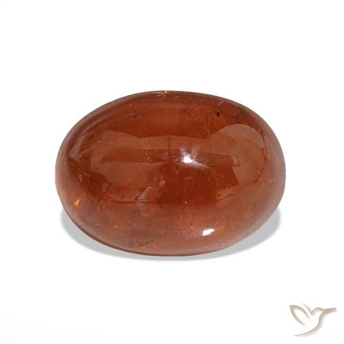 9,17 ctw natürlicher Amber Orange Spessartit-Garn, Oval Schliff, Lichtdurchlässig