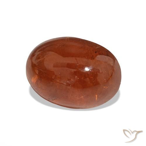 9,17 ctw natürlicher Amber Orange Spessartit-Garn, Oval Schliff, Lichtdurchlässig