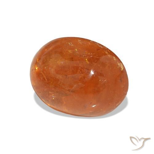 4,40 ctw natürlicher orangefarbener Spessartin, Oval Schliff, Transparent