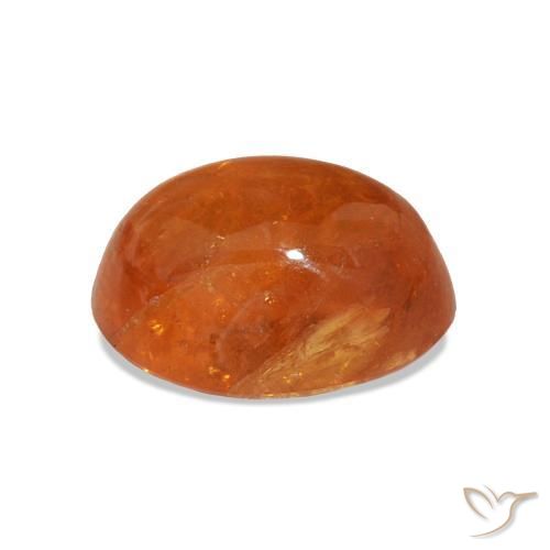 4,40 ctw natürlicher orangefarbener Spessartin, Oval Schliff, Transparent