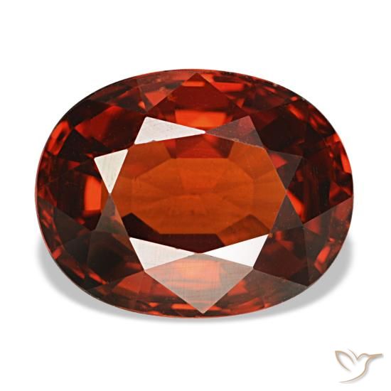 4,66 ctw natürlicher roter Spessartin, Oval Schliff, VS