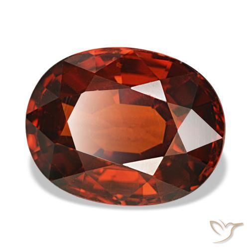 4,66 ctw natürlicher roter Spessartin, Oval Schliff, VS