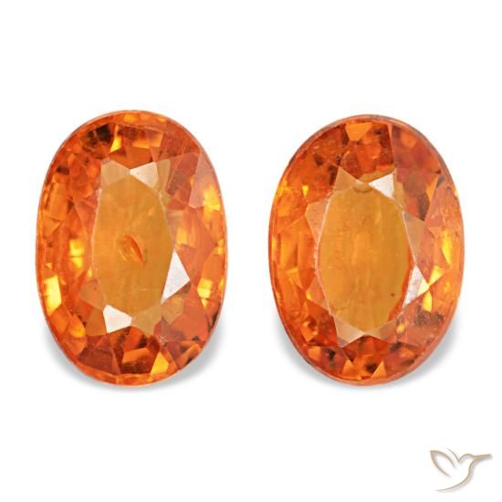 1.43ctw Orangefarbener Spessartin, Oval, VS-SI