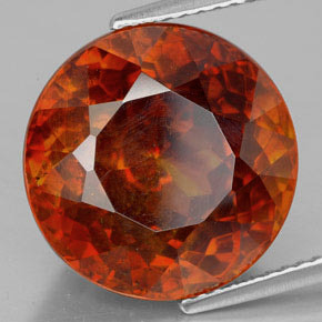 16,38 ctw natürlicher orangefarbener Sphalerit, Rundschliff, SI-I1