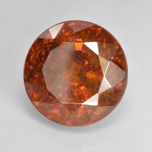 11,33 ctw natürlicher orangefarbener Sphalerit, Rundschliff, SI-I1