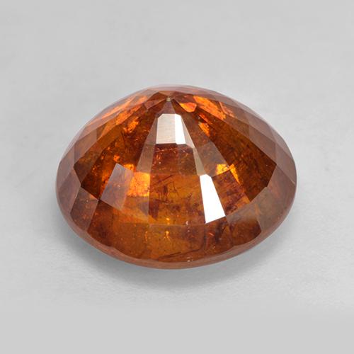 11,33 ctw natürlicher orangefarbener Sphalerit, Rundschliff, SI-I1