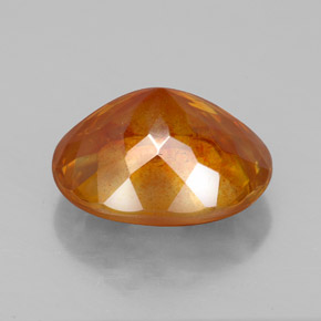 7,77 ctw natürlicher orangefarbener Sphalerit, Oval Schliff, SI-I1