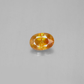 0,72 ctw natürlicher orangefarbener Sphalerit, Oval Schliff, SI
