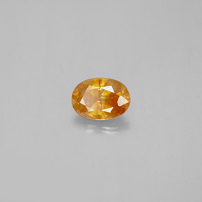 0,72 ctw natürlicher orangefarbener Sphalerit, Oval Schliff, SI